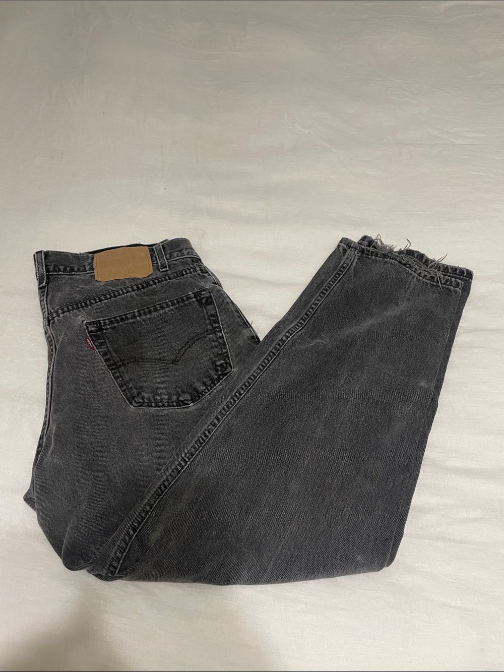 Vintage 90s Levi's Men's Black Relaxed Straight Jeans